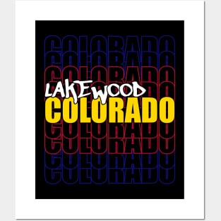 Lakewood Colorado Typography Posters and Art